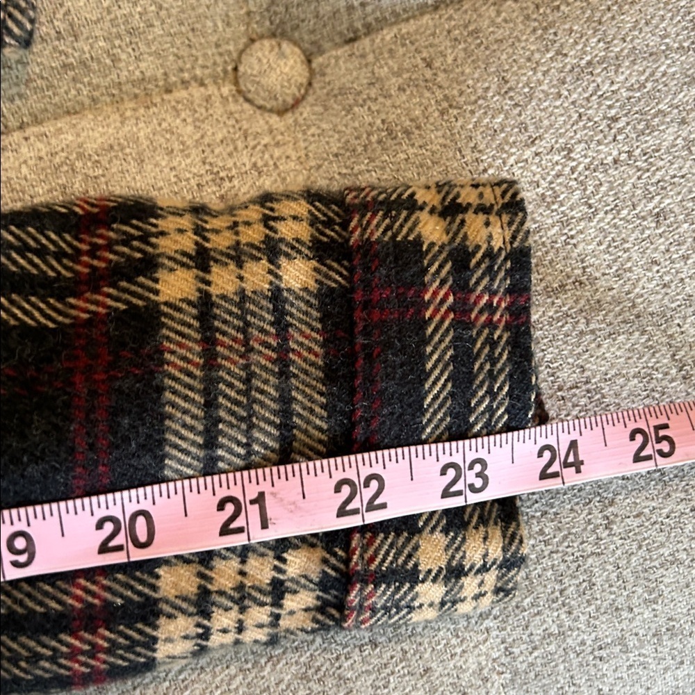 WOOLRICH VINTAGE WOMENS FLANNEL ZIP UP BROWN RED PLAID  JACKER OVER -SHIRT SZ L - Picture 13 of 13